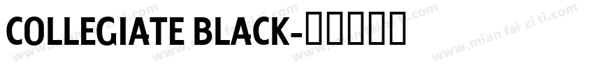 COLLEGIATE BLACK字体转换